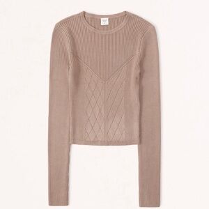 Abercrombie Corset Ribbed Knit Light Sweater